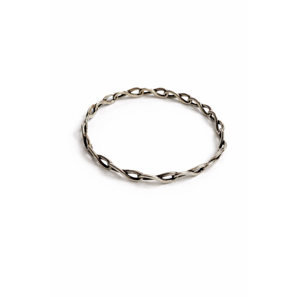 Tiffany & Co Sterling Silver Infinity Bangle Bracelet